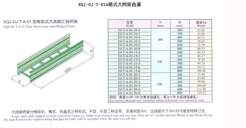 xqj-dj-t-01a梯式大跨距直通